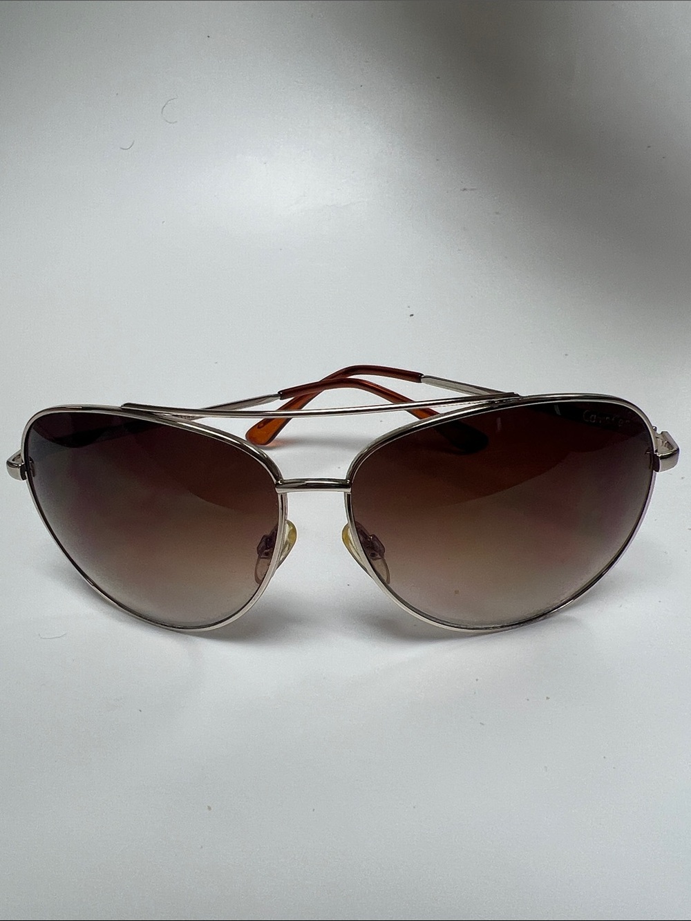 Calvin Klein Women’s Aviator Sunglasses(Gold Frame/Brown Lens/Case) R114S 743